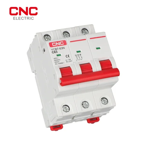 CNC YCB7-63N 3P AC MCB Circuit Breaker - Image 2