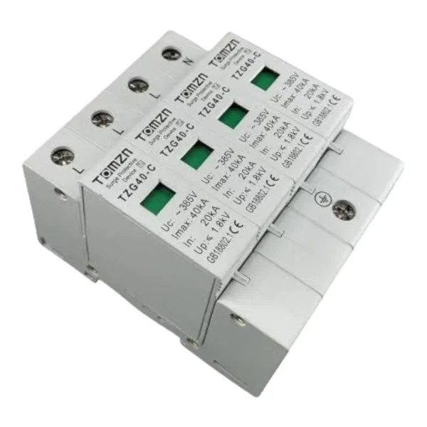 Tomzn TZG40-C AC 4Pole 3 Phase SPD House Surge Protector Device - Image 2
