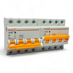 Mora AC 4P+4P 63A MTS Dual power Manual transfer switch Circuit breaker MCB 50HZ/60HZ Change Ove