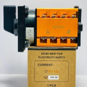 Mora 4 Line 75A/50A Phase and Neutral Selector Switch Mora Rotary Change Over for 4 Meters