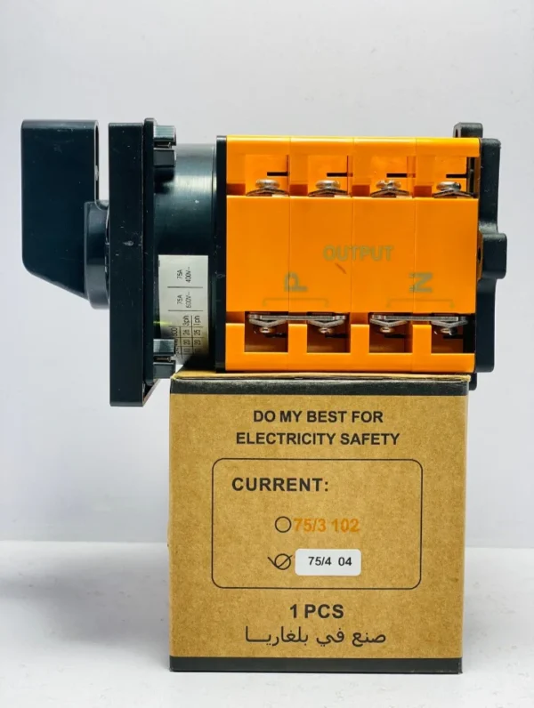 Mora 4 Line 75A/50A Phase and Neutral Selector Switch Mora Rotary Change Over for 4 Meters