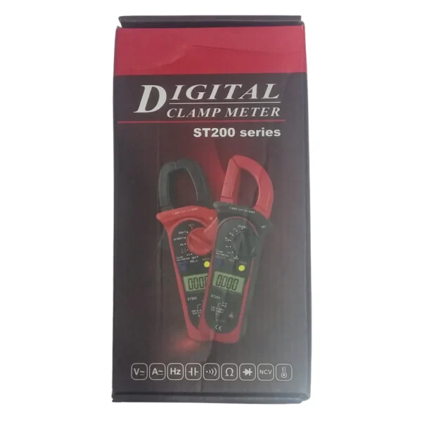 ST-203+ Digital Clamp Multimeter DC/AC Voltage & Current, resistance, frequency, duty cycle, continuity Tester. - Image 3
