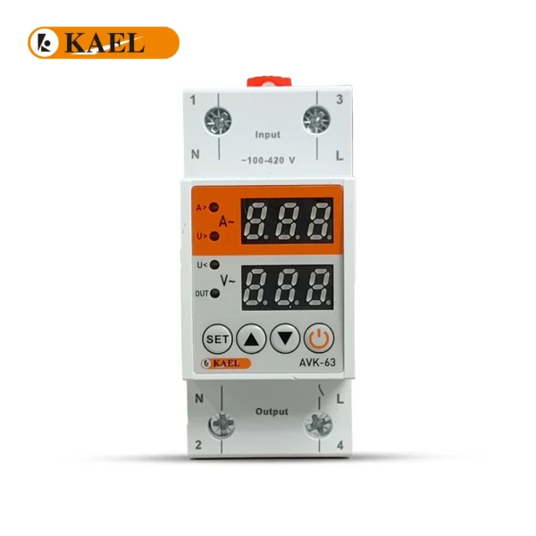 KAEL AVK-63 / AVK-40 63A AC Adjustable Voltages & Current Protector Relay - Image 3